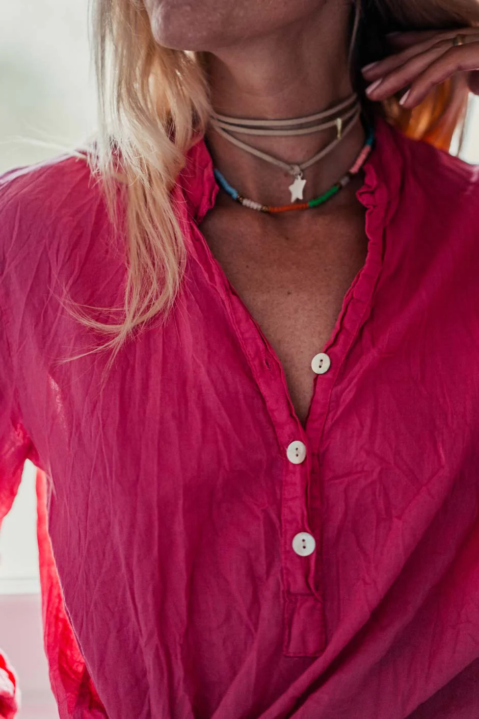 Blouse Banditas Kovan fuschia - Image 3