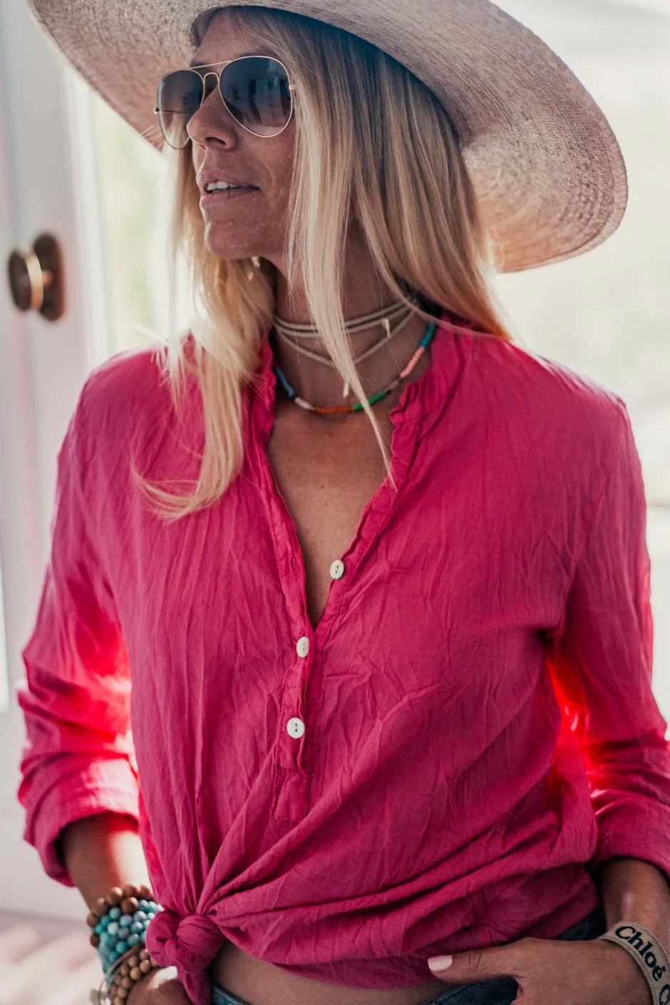 Blouse Banditas Kovan fuschia - Image 4