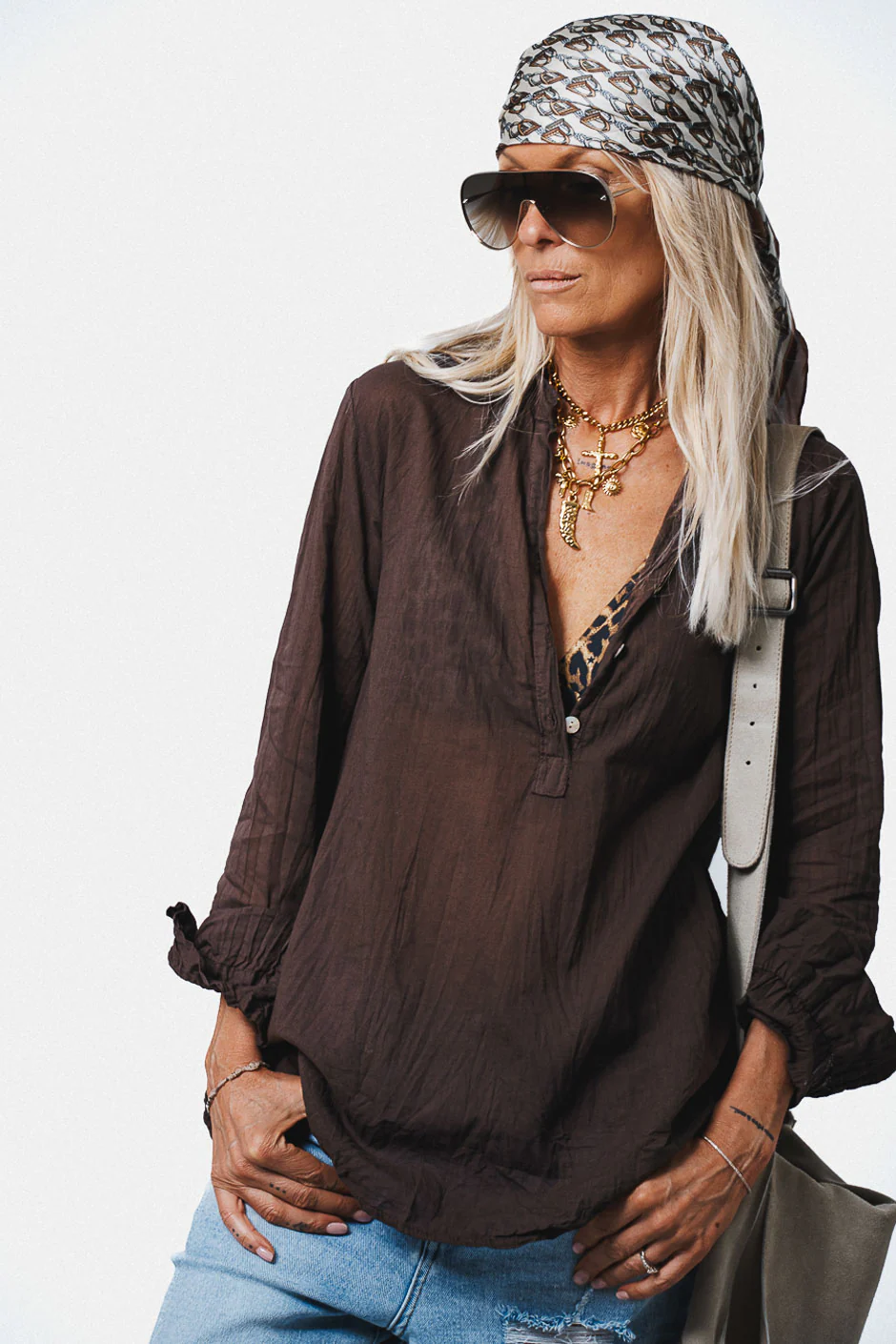 BLOUSE KOVAN BROWN - Image 3