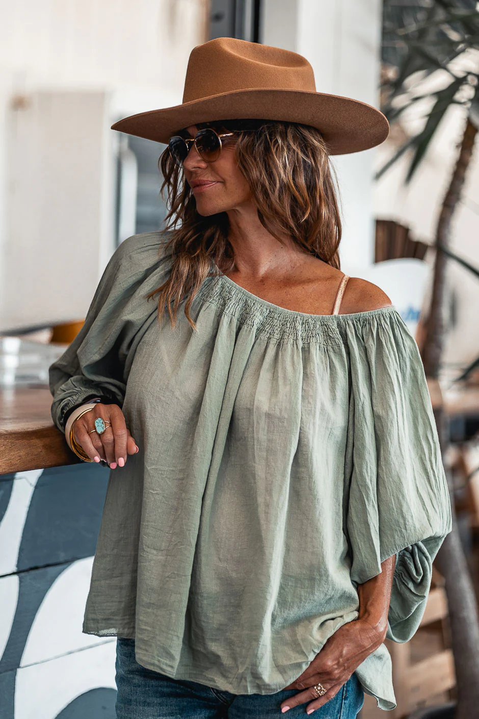Blouse Lola kaki - Image 5
