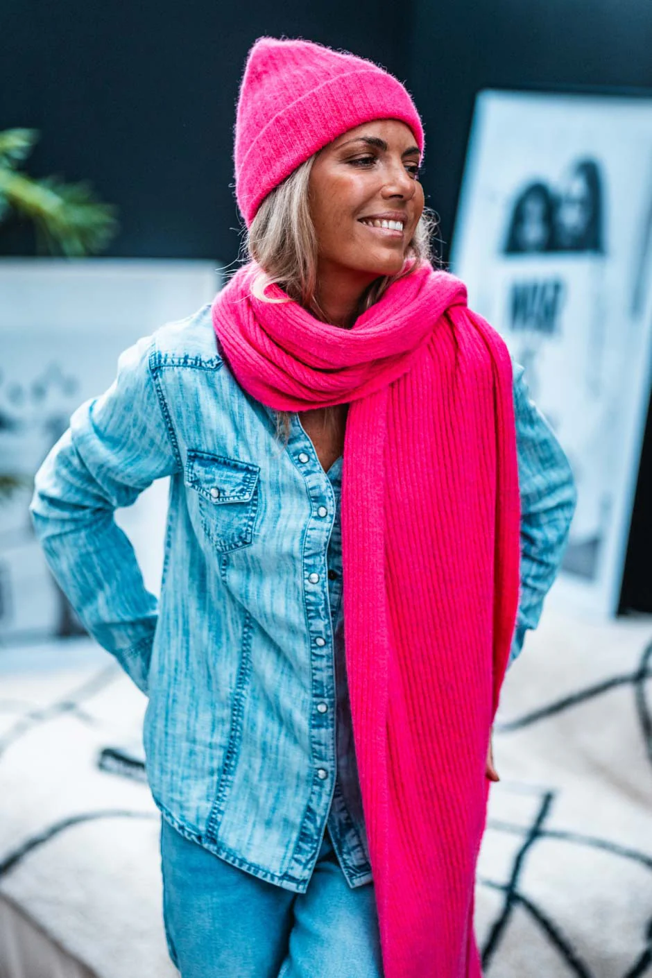 Bonnet Grungemama Lovely fuchsia - Image 2