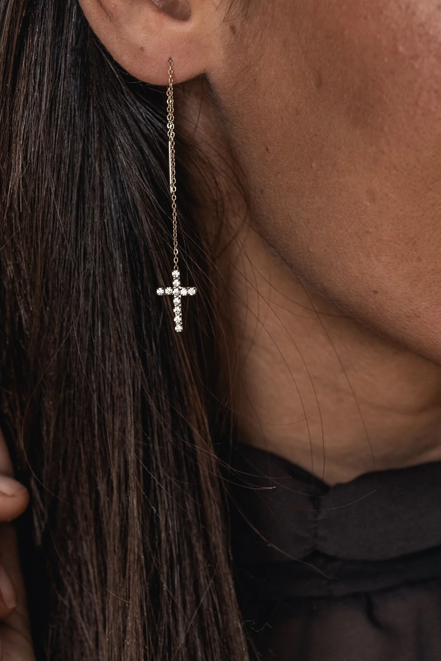 Boucles d'oreille Roxane gold - Image 5