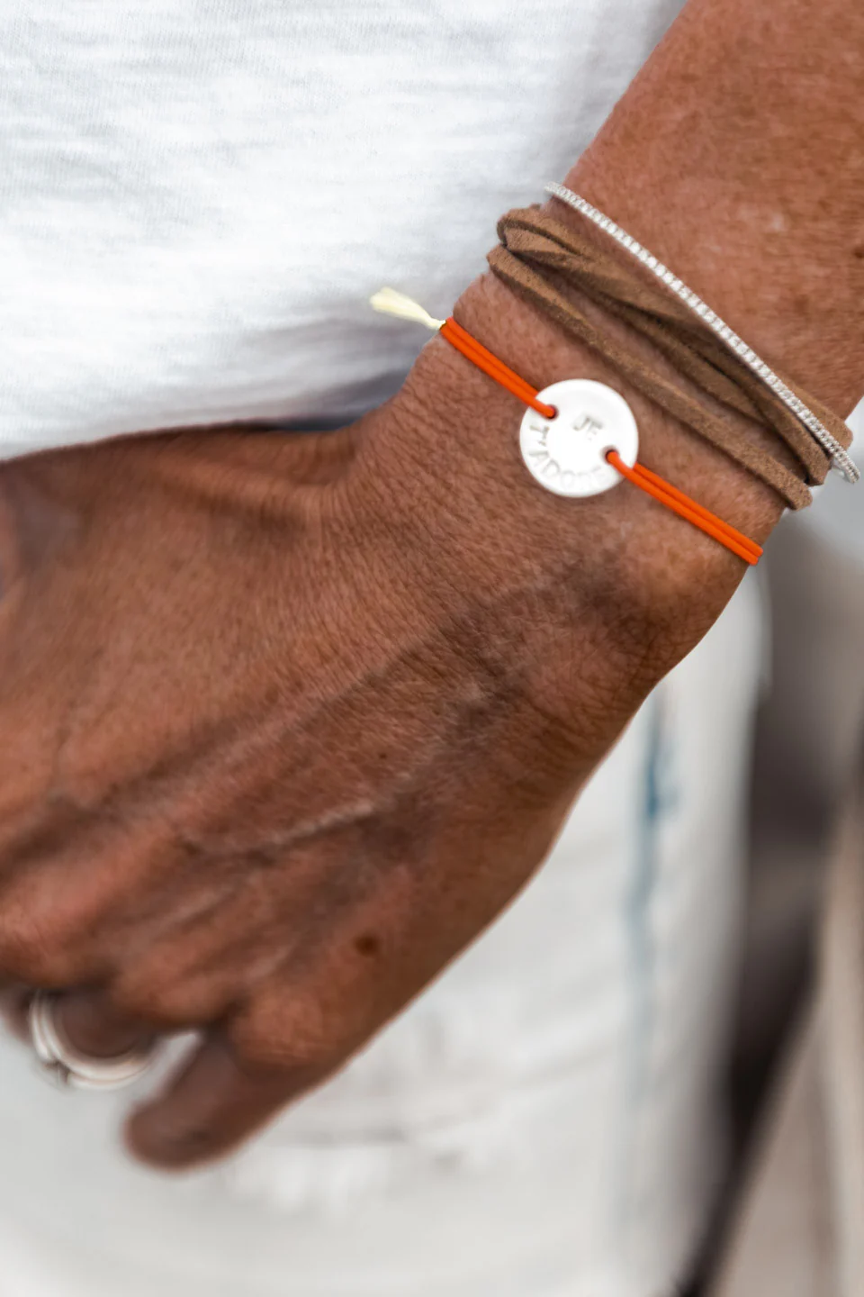 Bracelet Je t'adore orange - Image 3