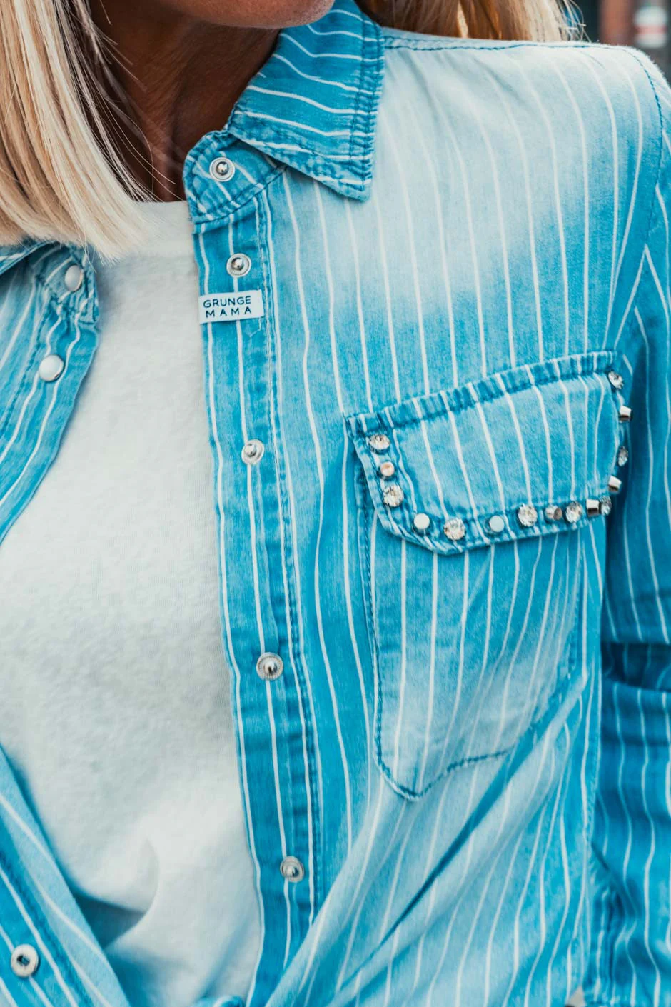 Chemise Grungemama Inaya bleu