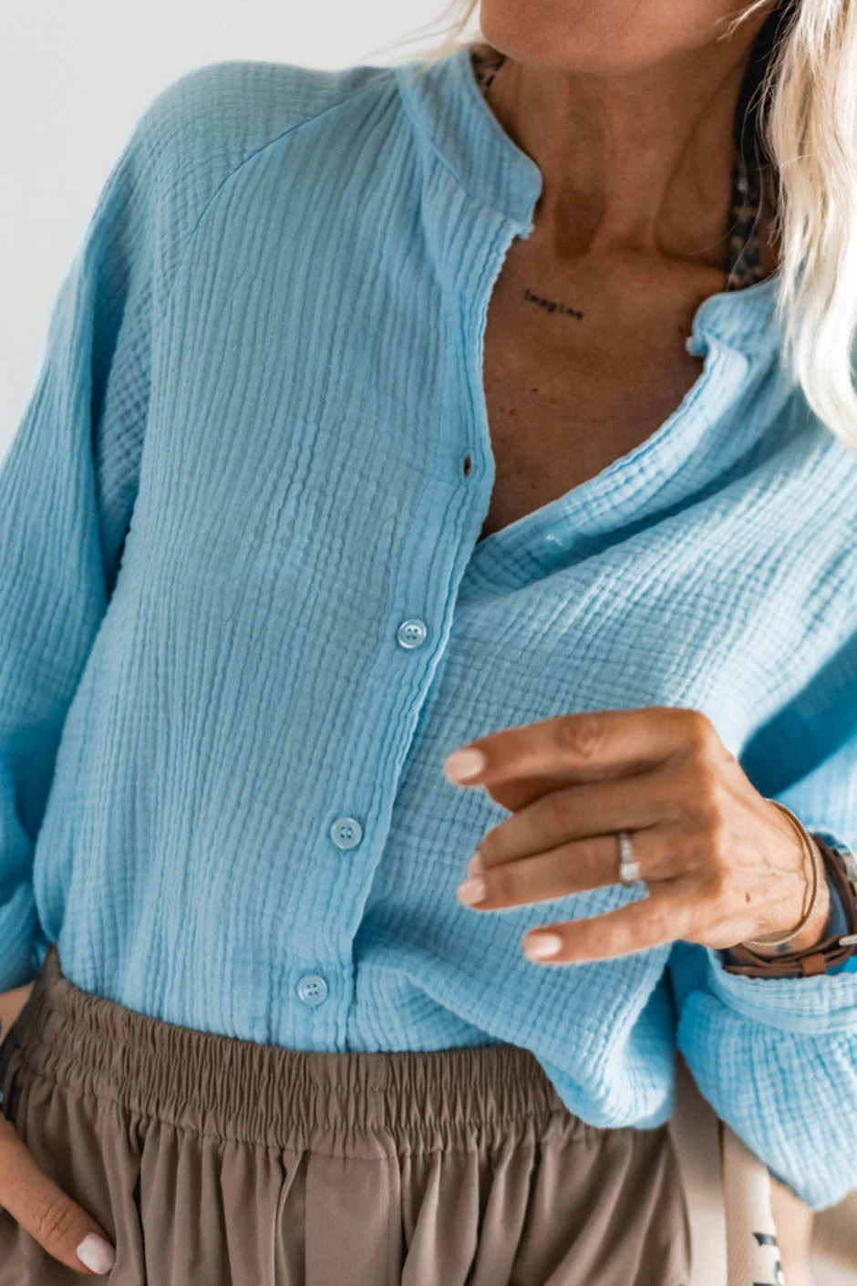 CHEMISE HARPER BLEU - Image 6