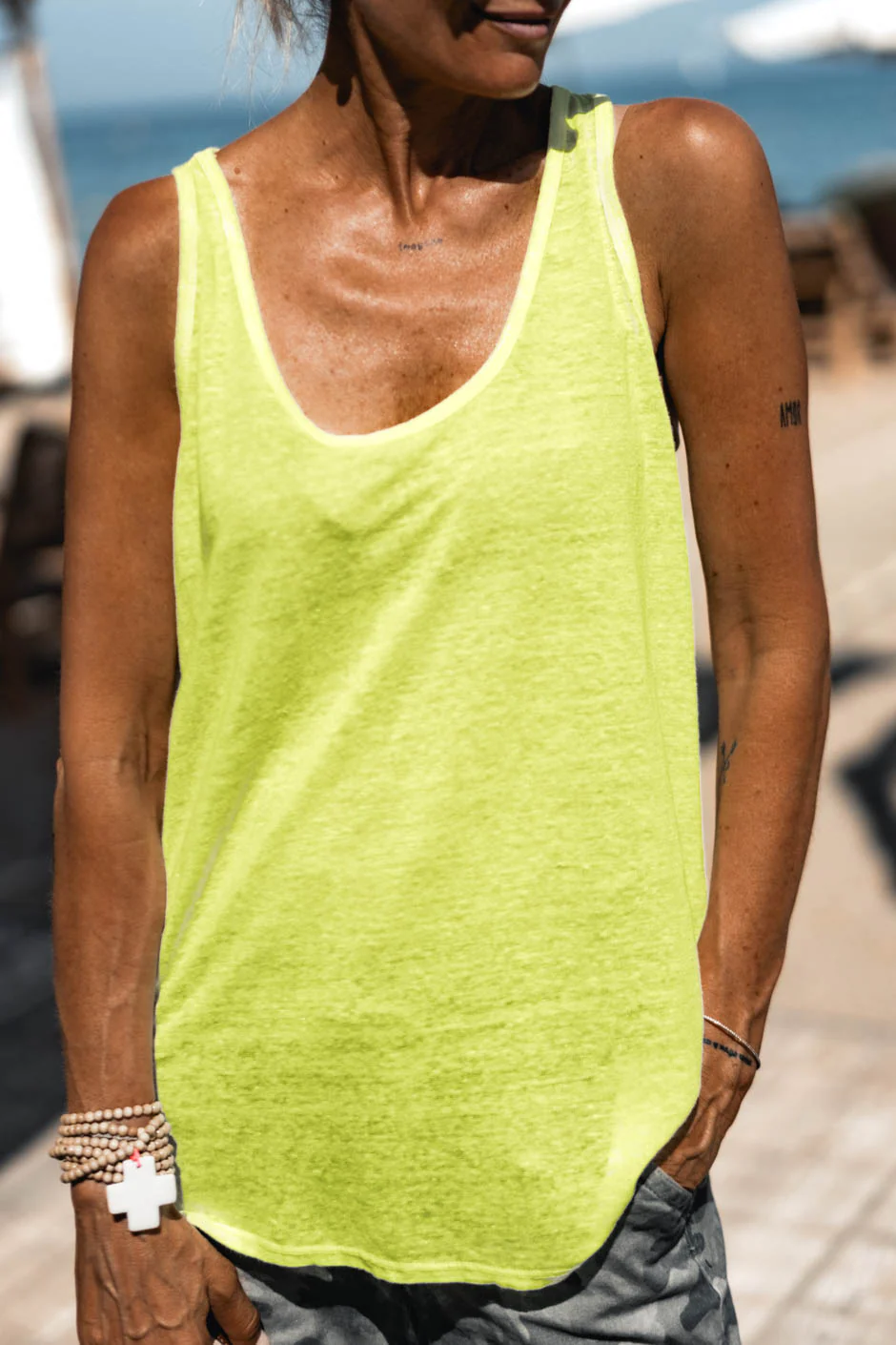 DEBARDEUR NEWMARCEL FLUO JAUNE - Image 4