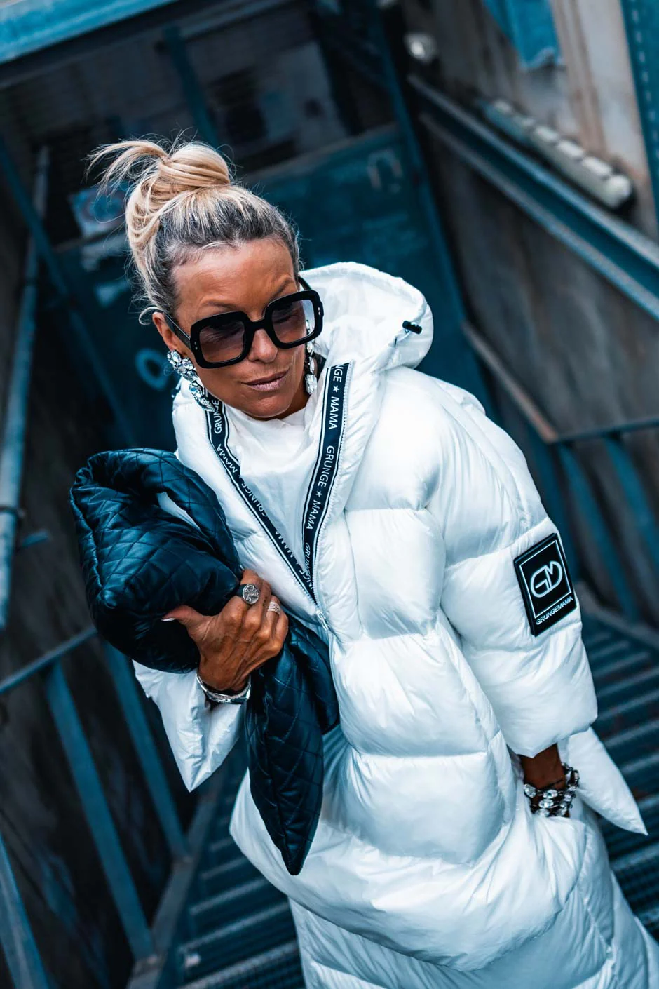 Doudoune Grungemama Puffy blanc - Image 3