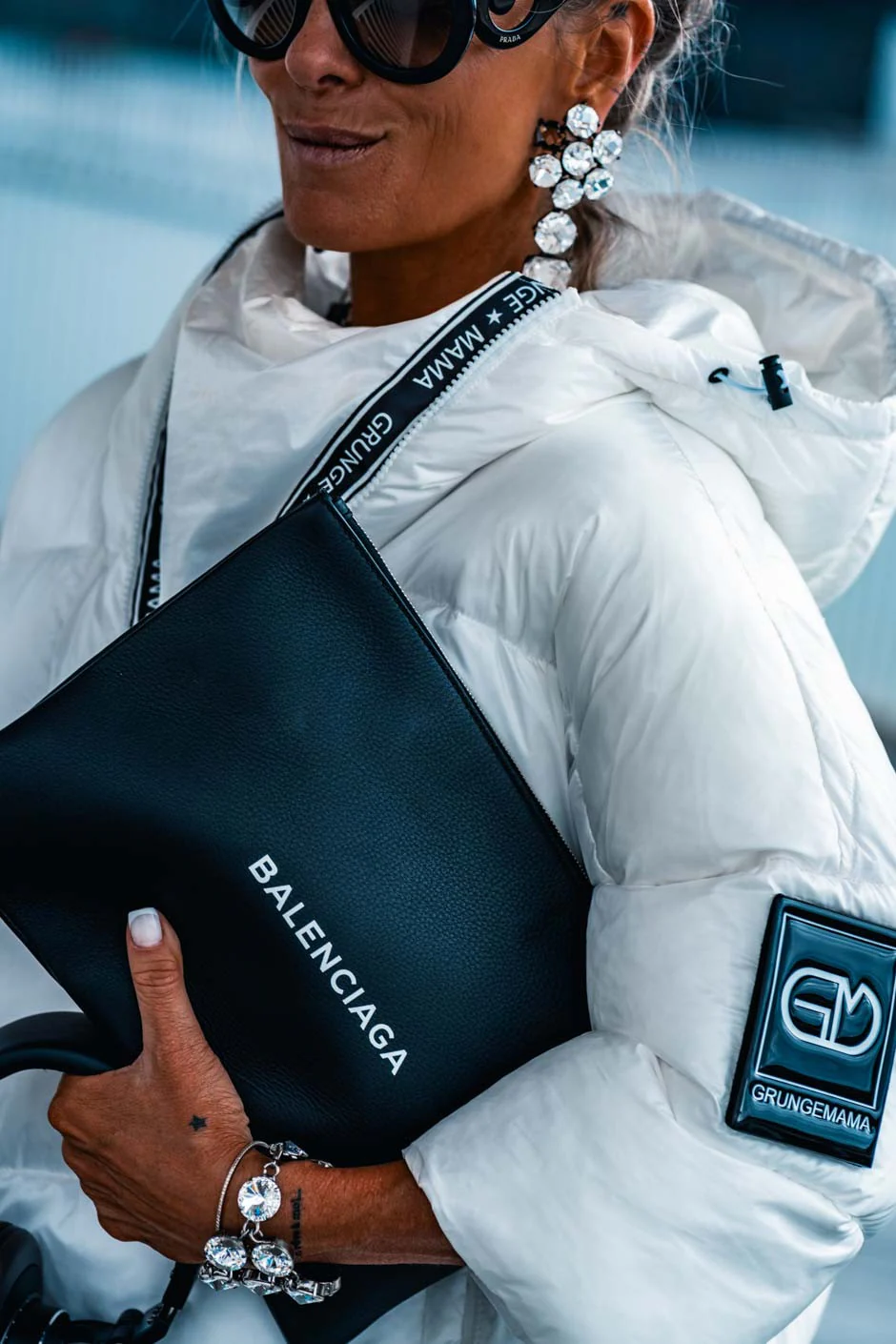 Doudoune Grungemama Puffy blanc - Image 8