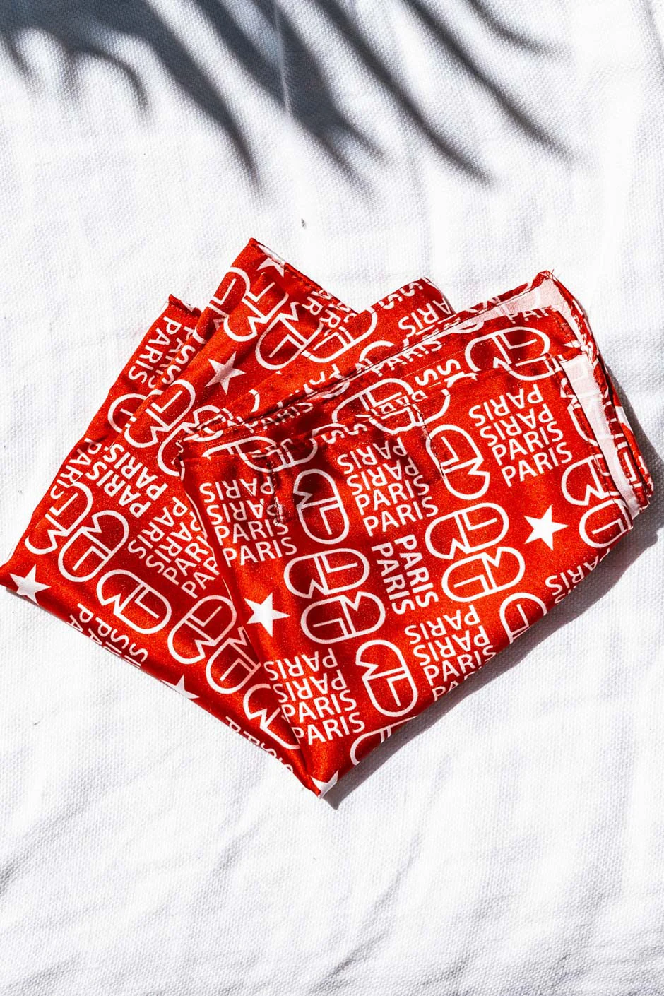 Foulard Grungemama Paris rouge - Image 4