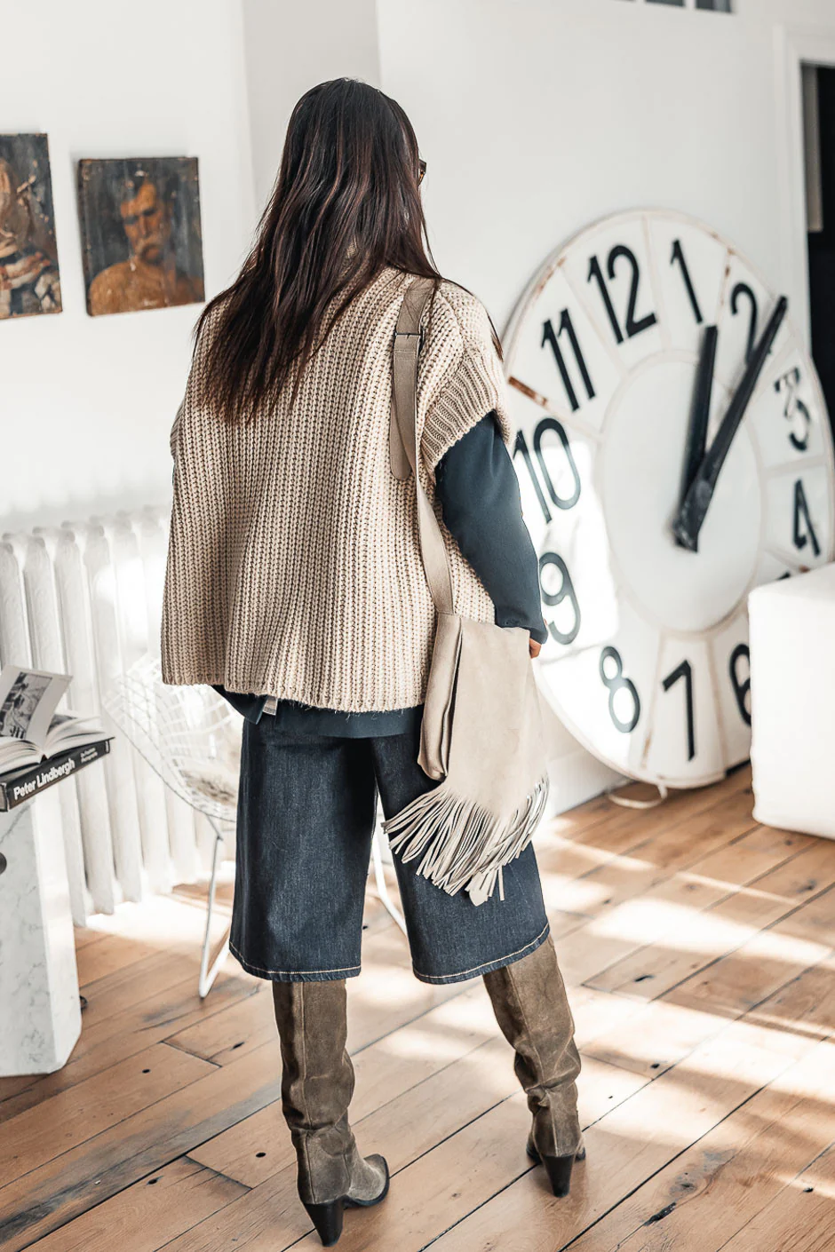 Gilet Banditas Spike ecru - Image 7