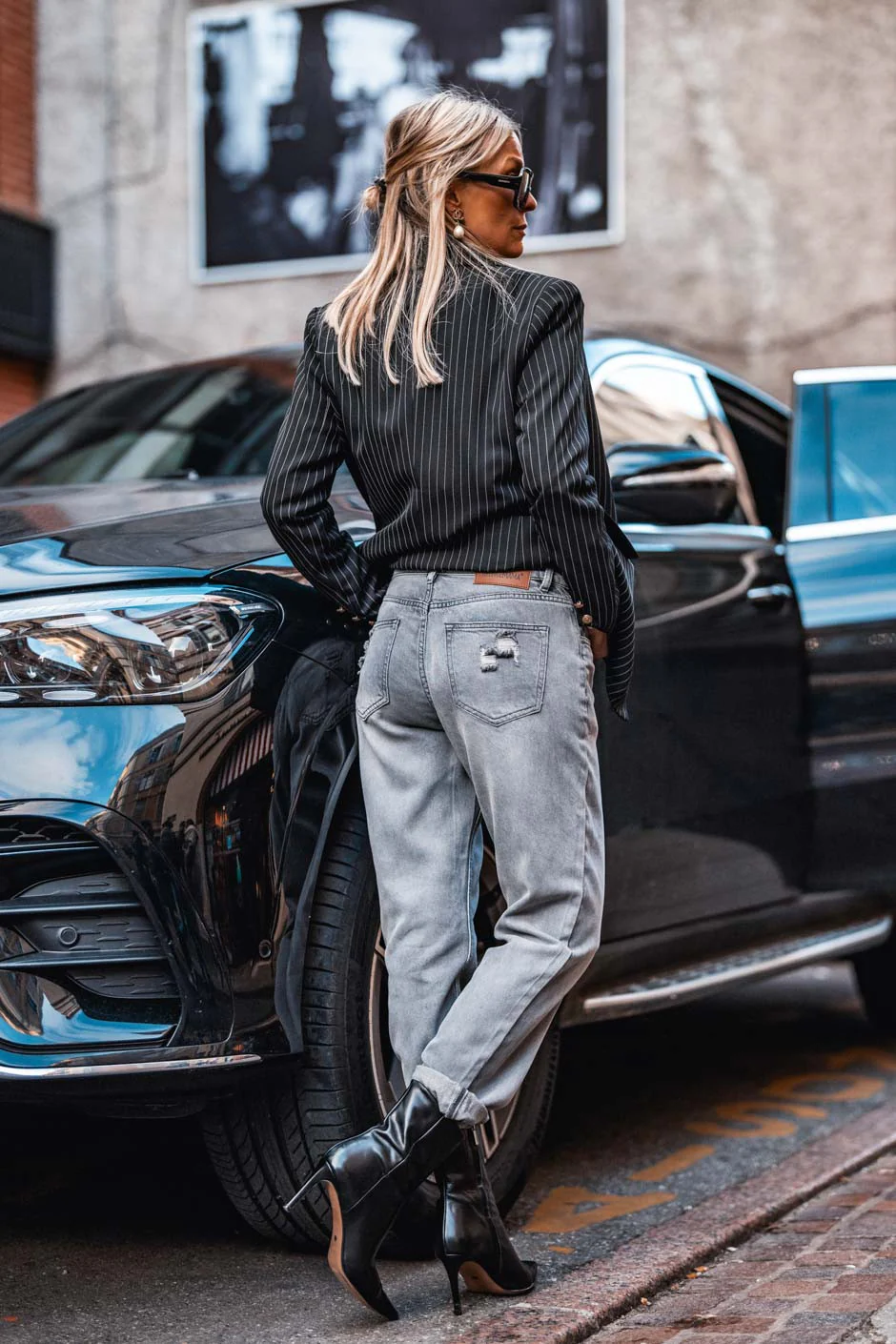 Jeans Grungemama Cooper gris - Image 2