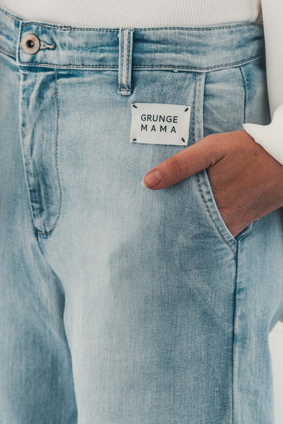 Jeans Grungemama Freya bleu - Image 7