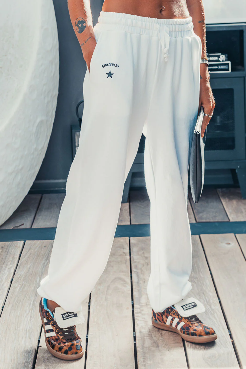 Jogger Grungemama Shellyann blanc - Image 9