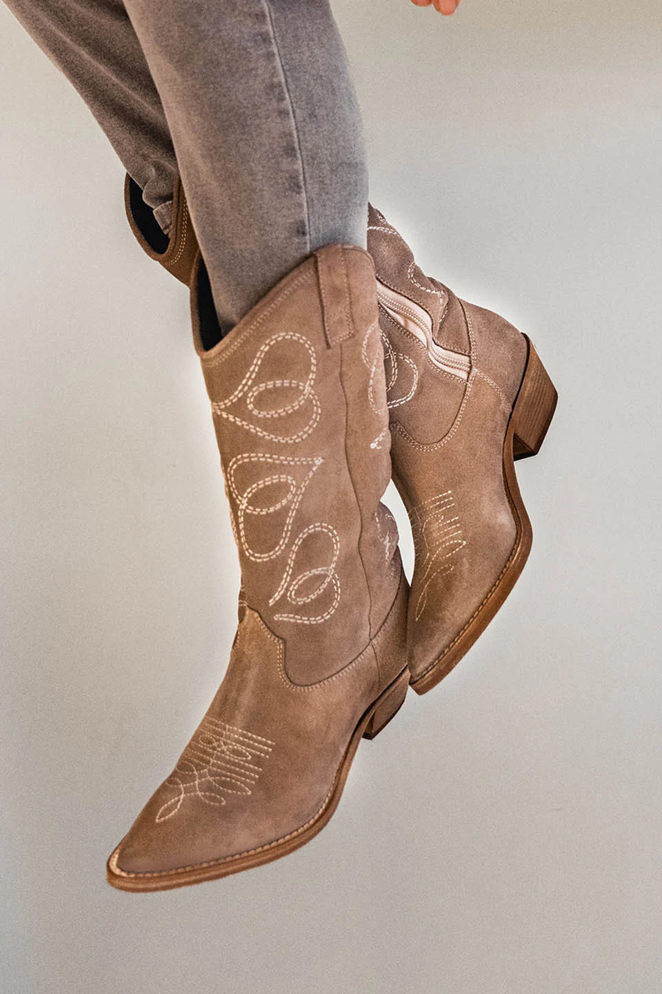 Mi-bottes grungemama Winchester tabac - Image 8
