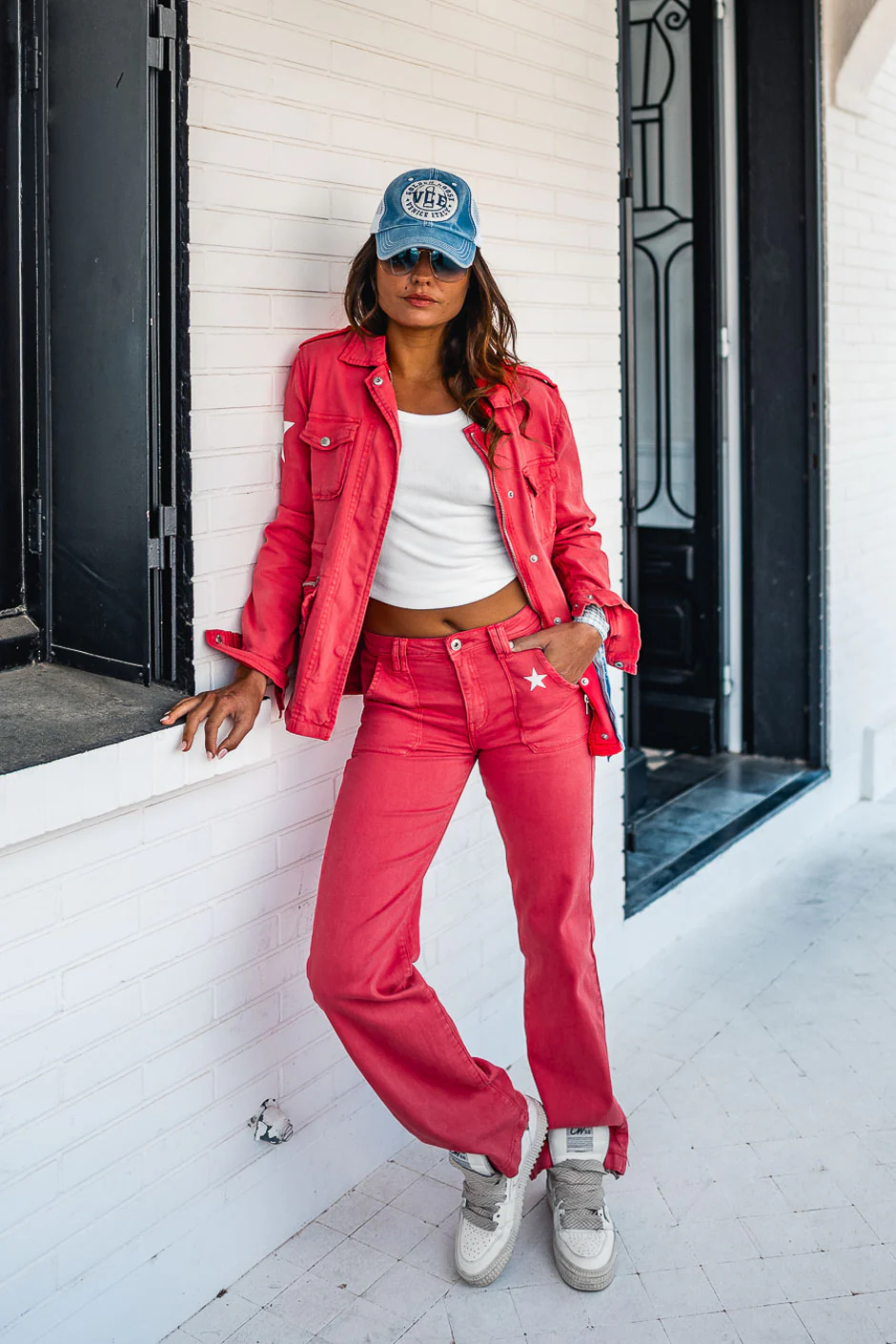 PANTALON ALEXINE ROUGE - Image 6