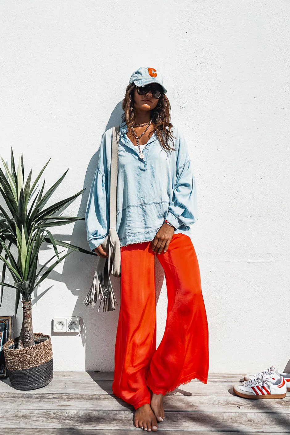 PANTALON FAUSTINE ORANGE