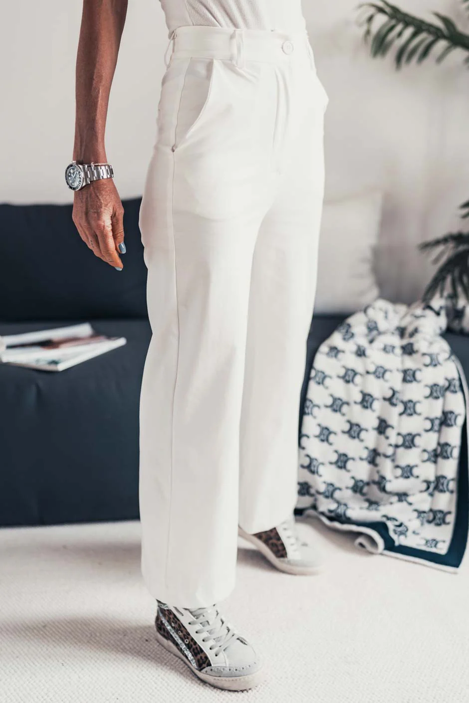 Pantalon Grungemama Charliza blanc