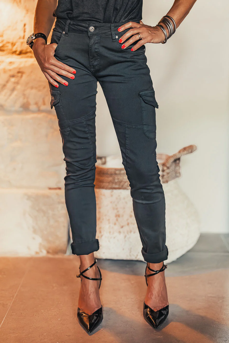 Pantalon Grungemama Nami noirstrass - Image 4