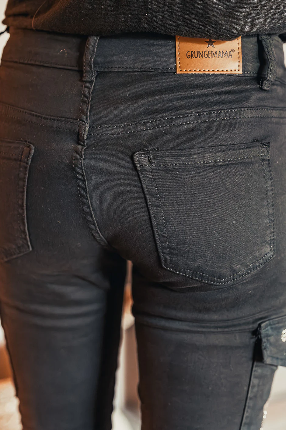 Pantalon Grungemama Nami noirstrass - Image 5