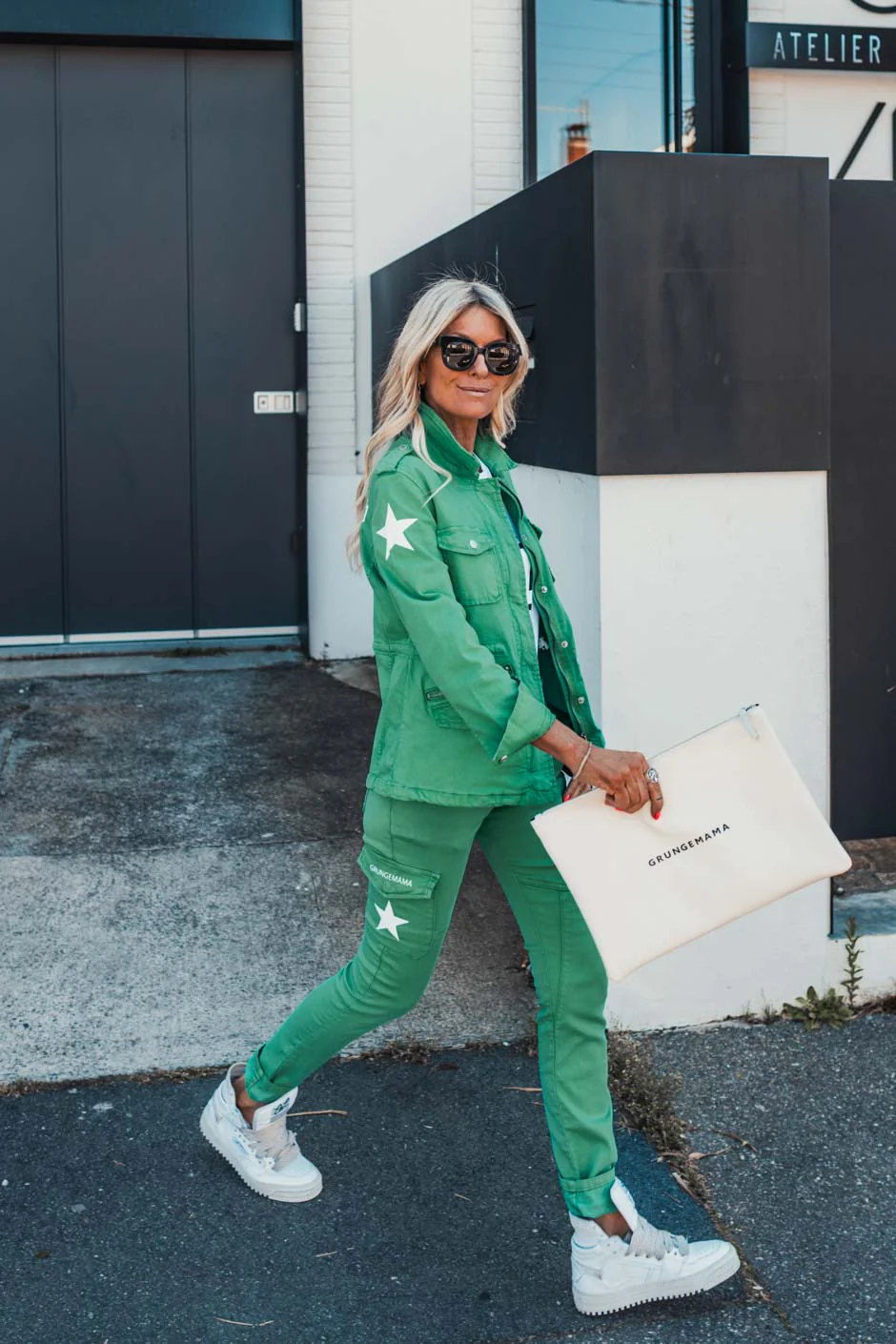 Pantalon Grungemama Nami vert - Image 4