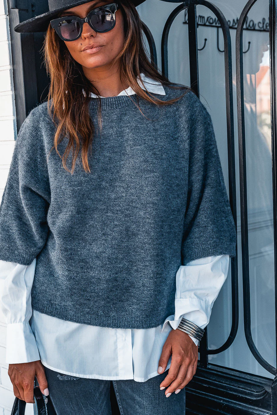 Pull Grungemama Bunny gris