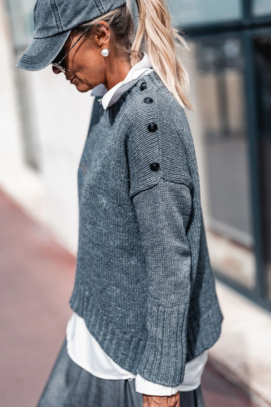 Pull Grungemama Imagine gris - Image 2