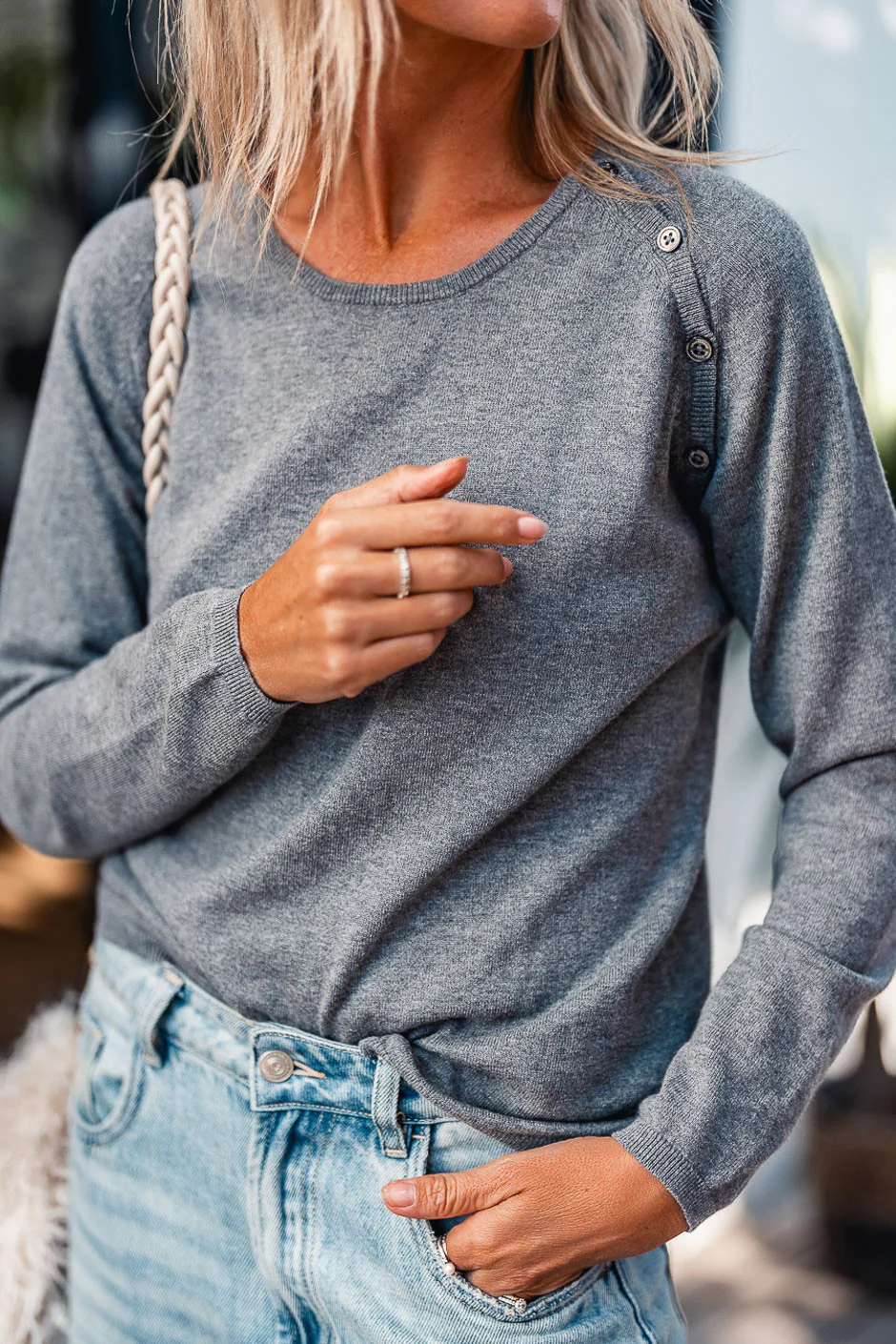 Pull Grungemama New Nate gris - Image 4