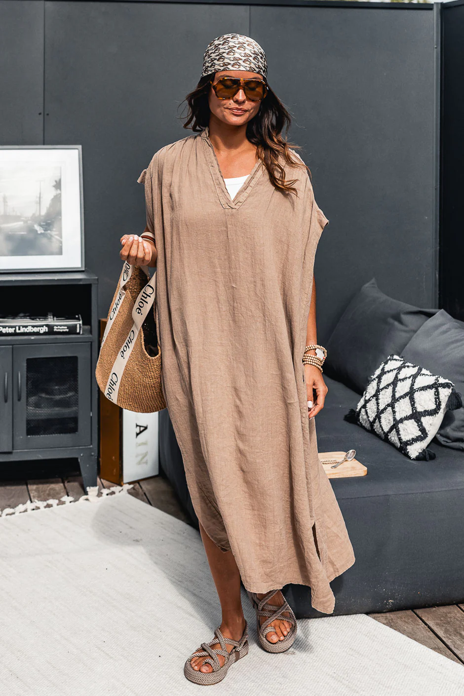 ROBE LIMAYA TABAC