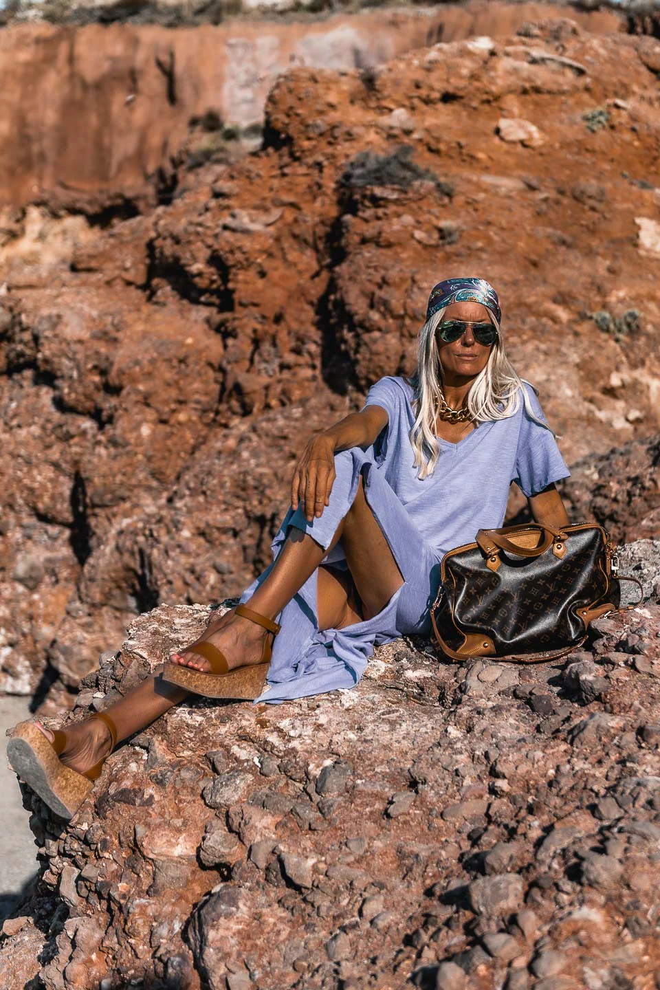 Robe longue Capri parme - Image 2