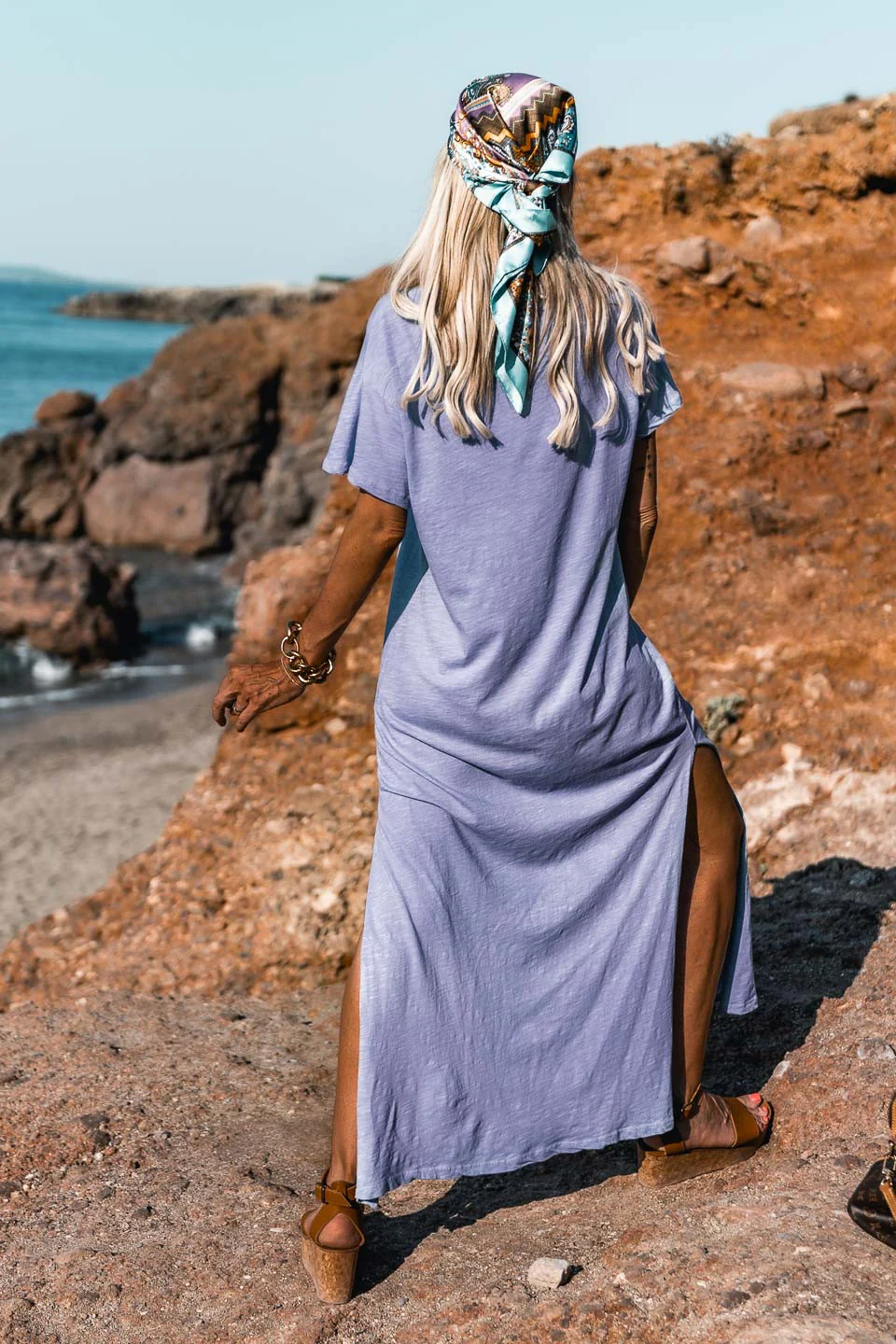 Robe longue Capri parme - Image 7