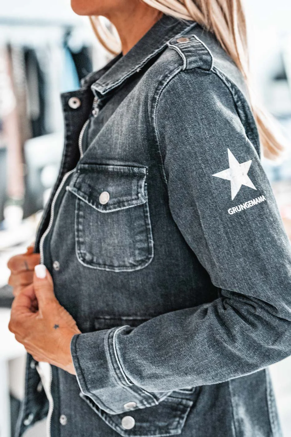 SAHARIENNE GRUNGEMAMA GRUNGECLub denim anthracite - Image 7