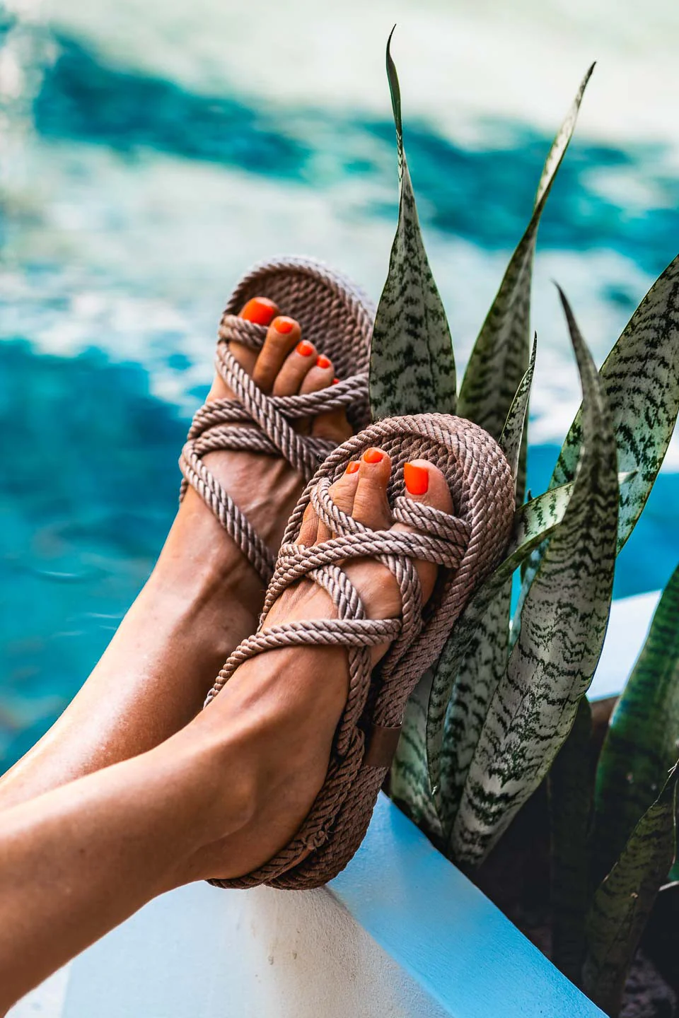 SANDALES GRUNGEMAMA KALVY CORDe naturel