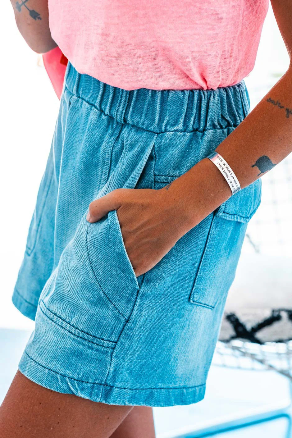 Short Banditas Boby denim bleu - Image 5