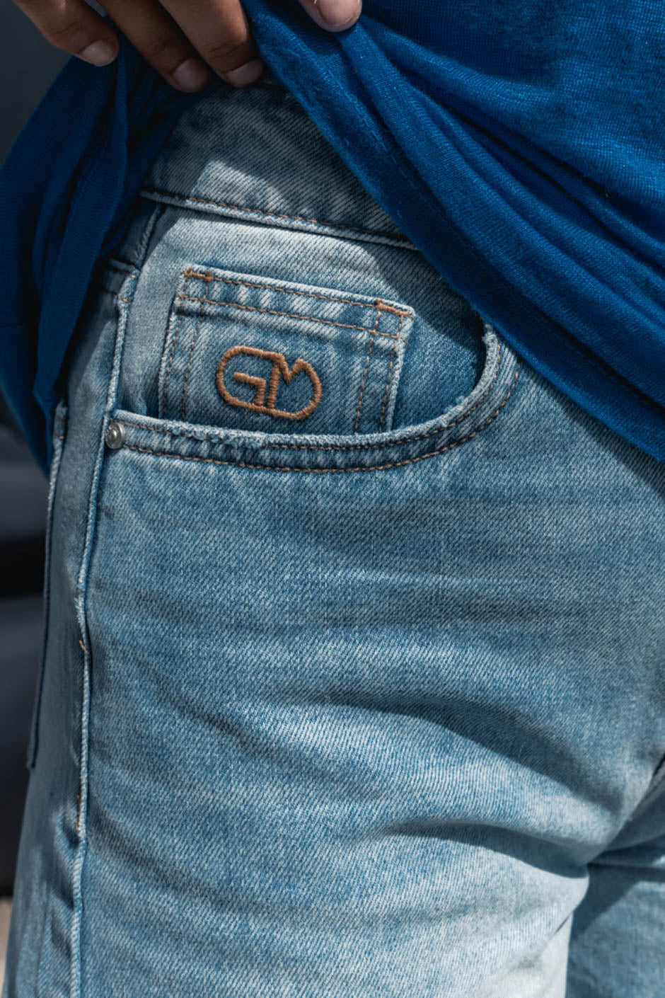 SHORT JOHNSON BLEU - Image 4