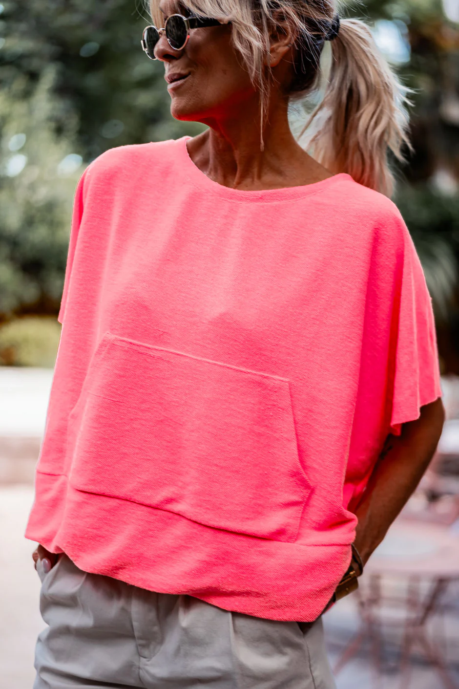 SWEAT BROOKIE ROSE FLUO - Image 2