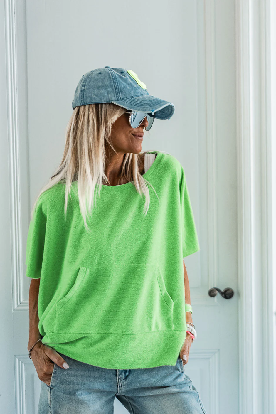 SWEAT BROOKIE VERT FLUO - Image 3