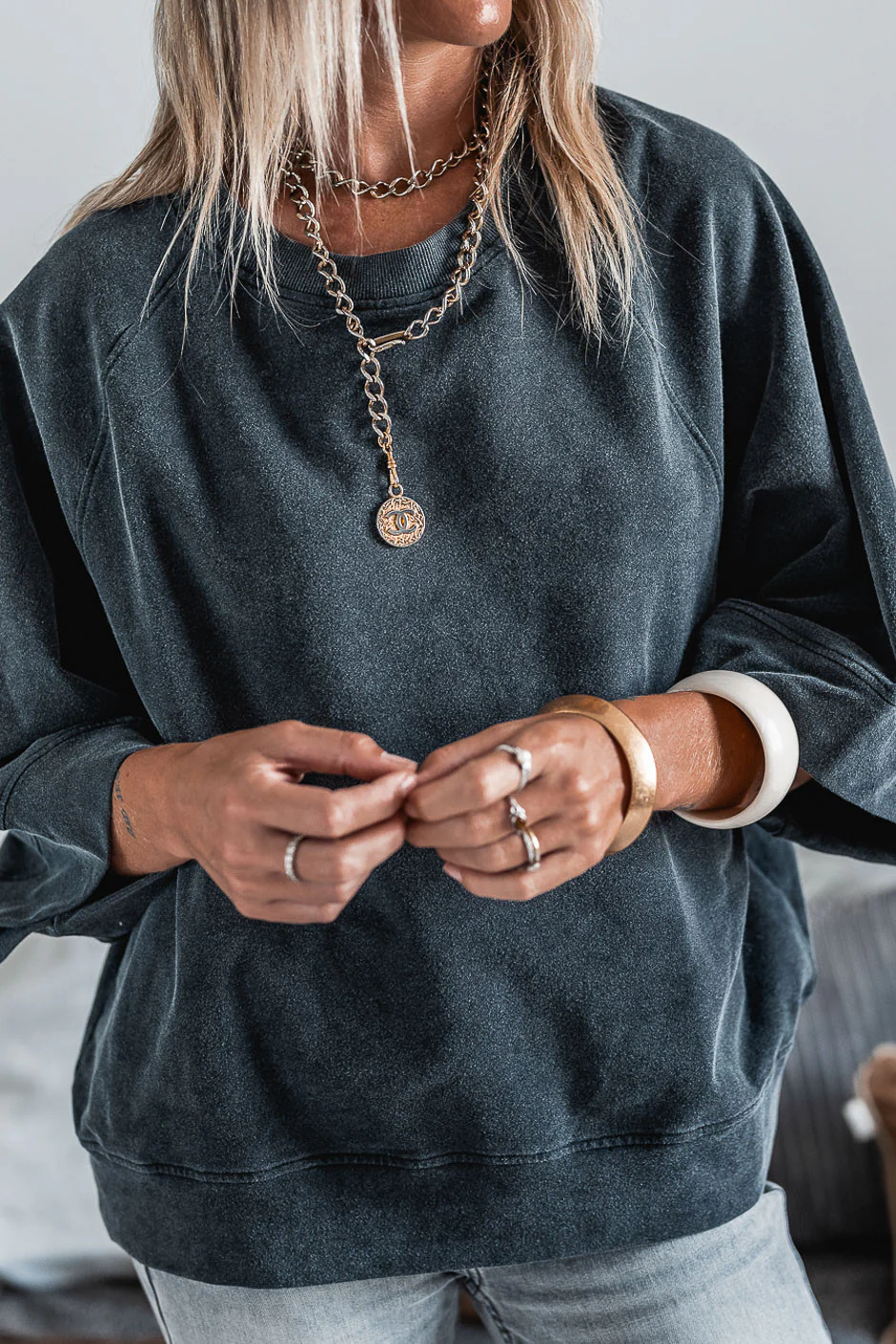 Sweat Grungemama Amstrong gris - Image 4