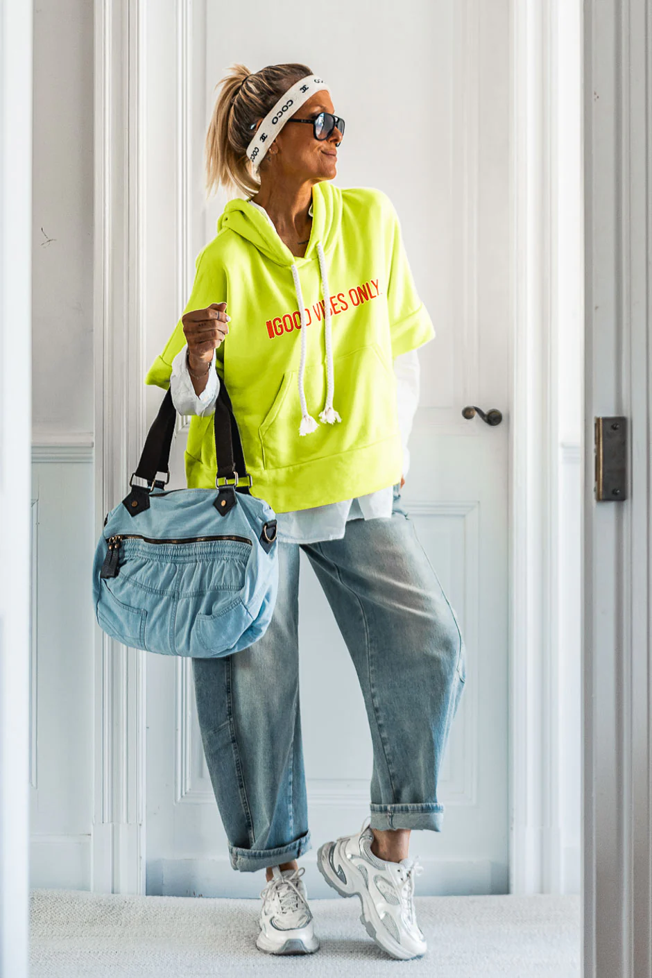 SWEAT JOELLE JAUNE FLUO