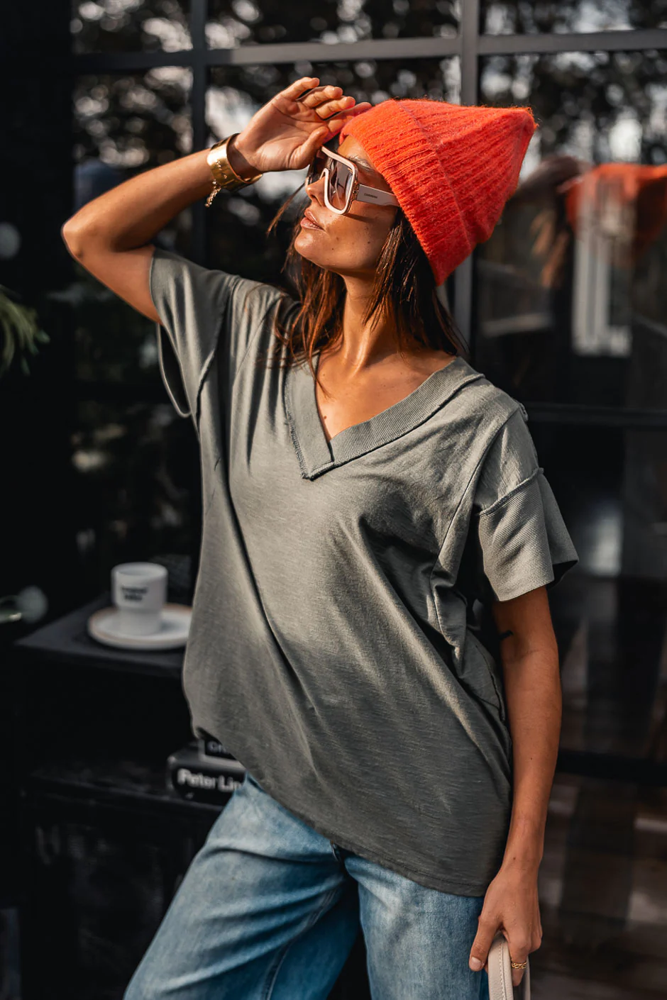 T SHIRT ILARIA KAKI - Image 3