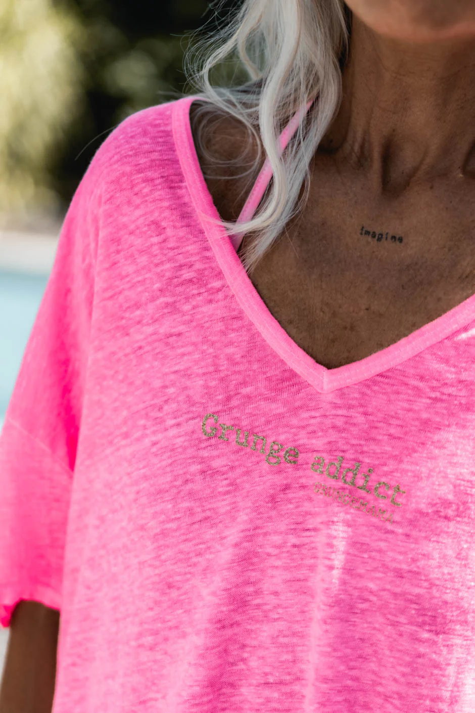 T-SHIRT BEKY ROSE FLUO - Image 2