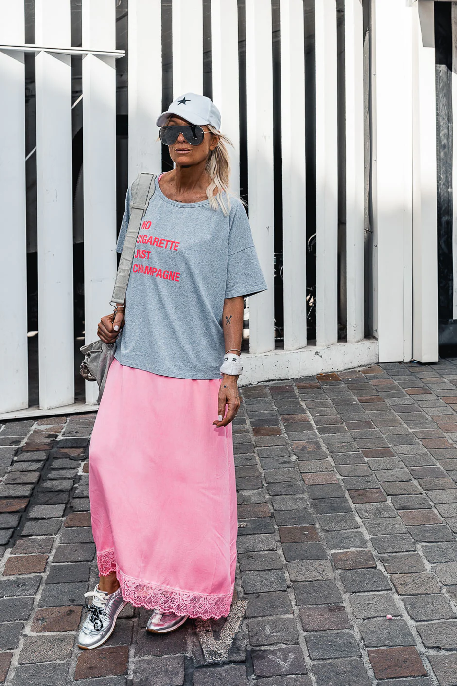 T-SHIRT CHAMPAGNE GRIS