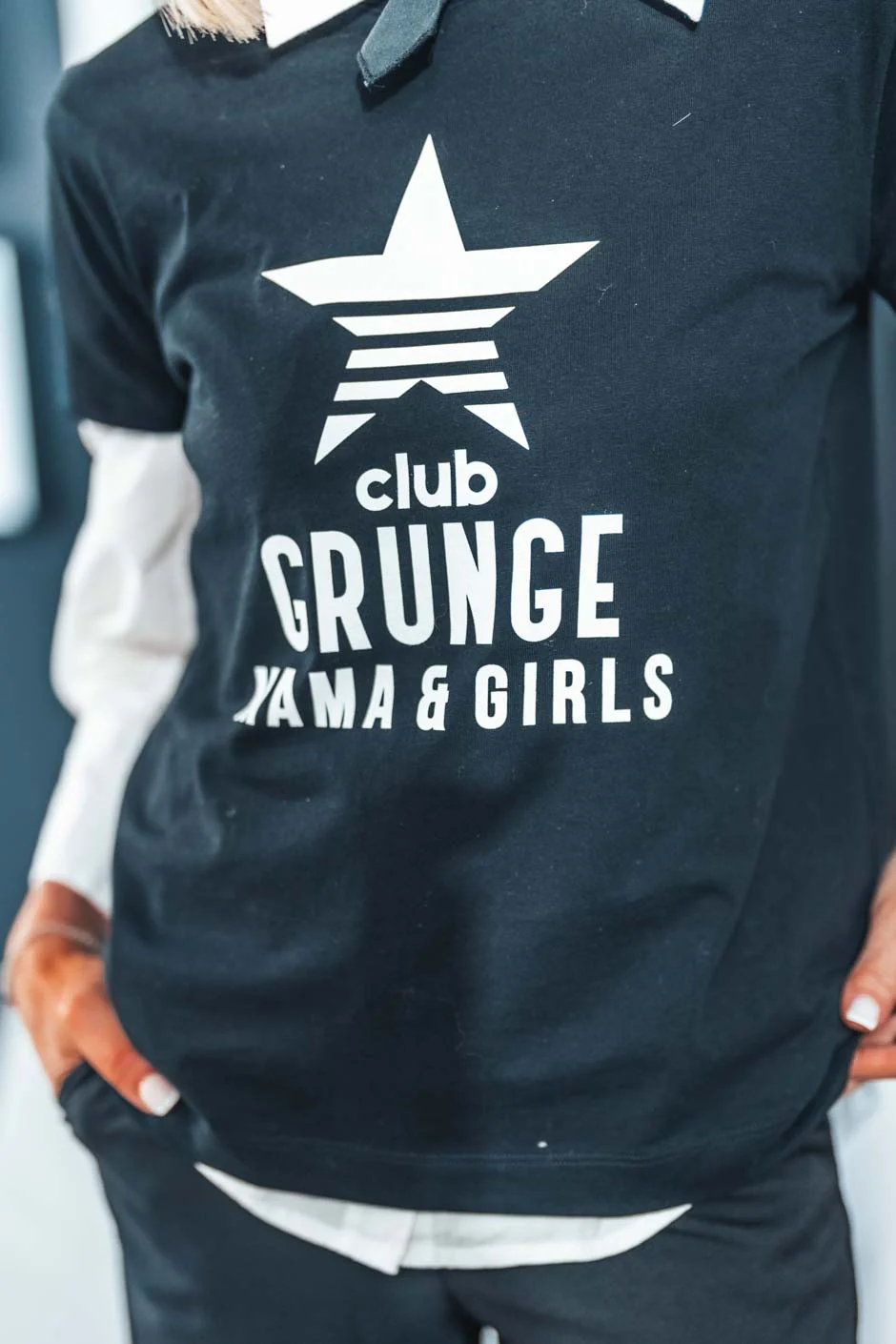 T-shirt grungemama Grunge clubnoir/ blanc - Image 3