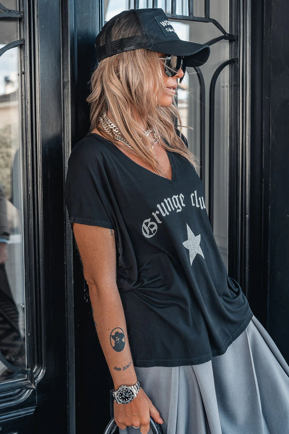 T-SHIRT PIERCE CLUB NOIR