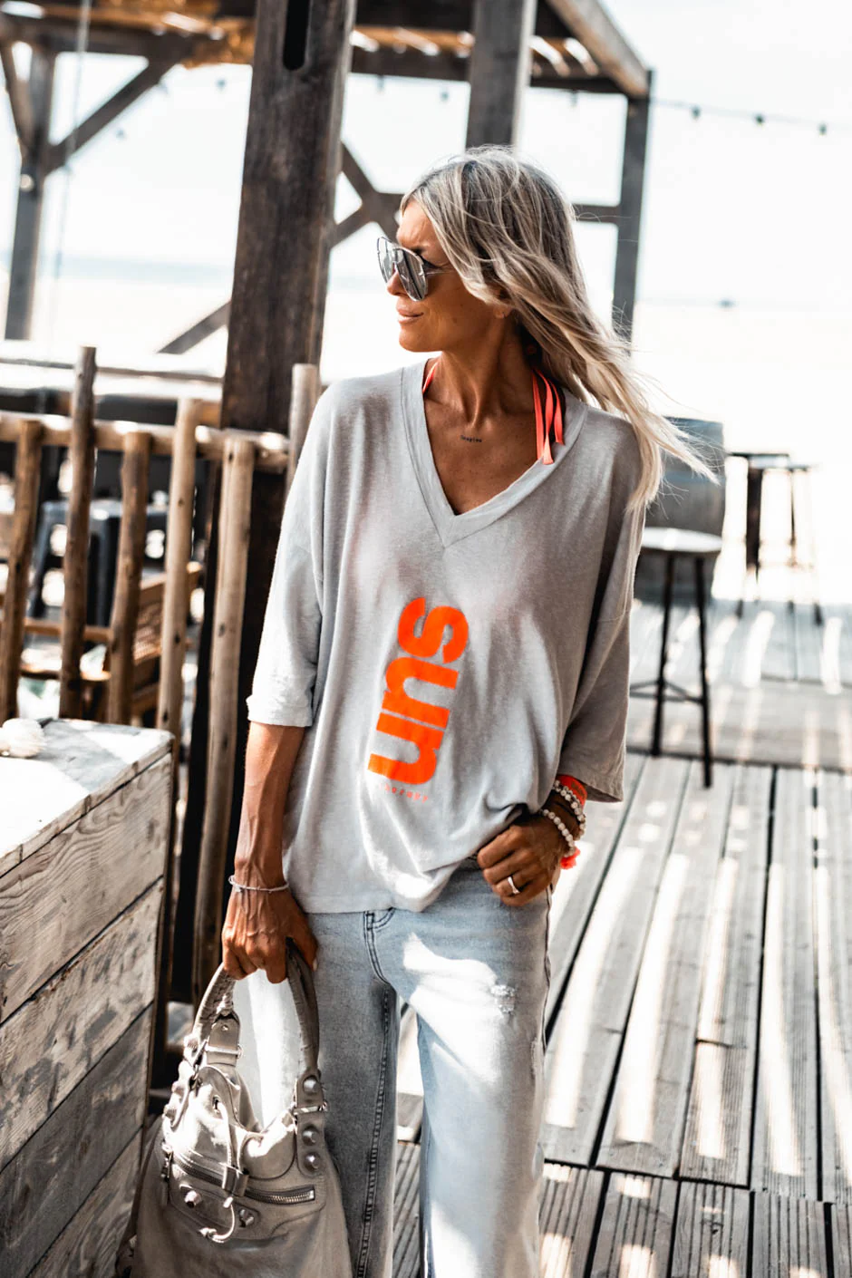 T-SHIRT SOL GRIS - Image 3