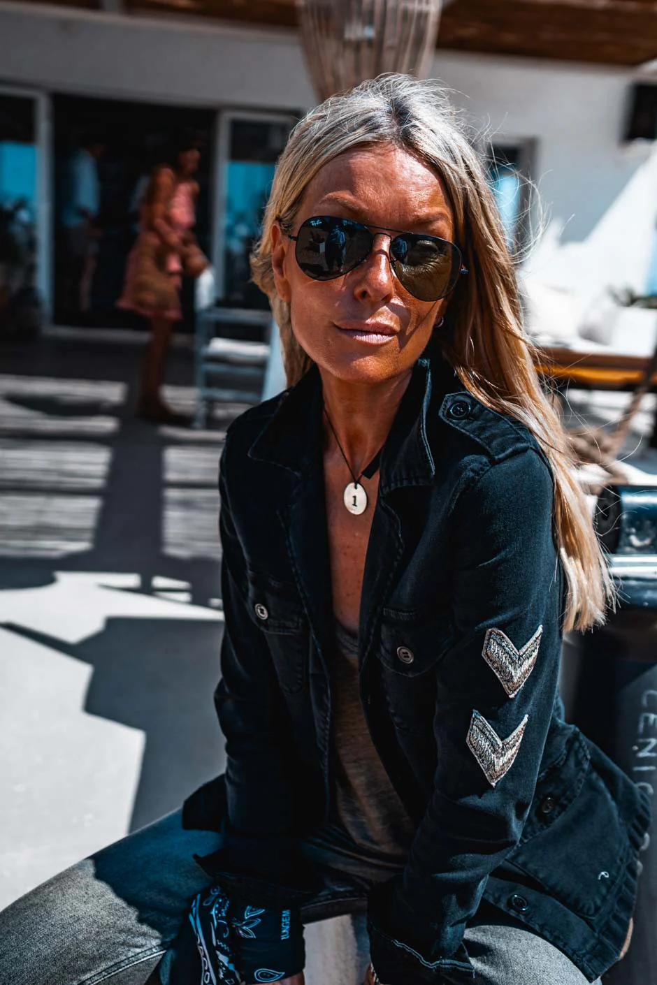 VESTE MILITAIRE GRUNGEMAMA NEWMady noir - Image 7